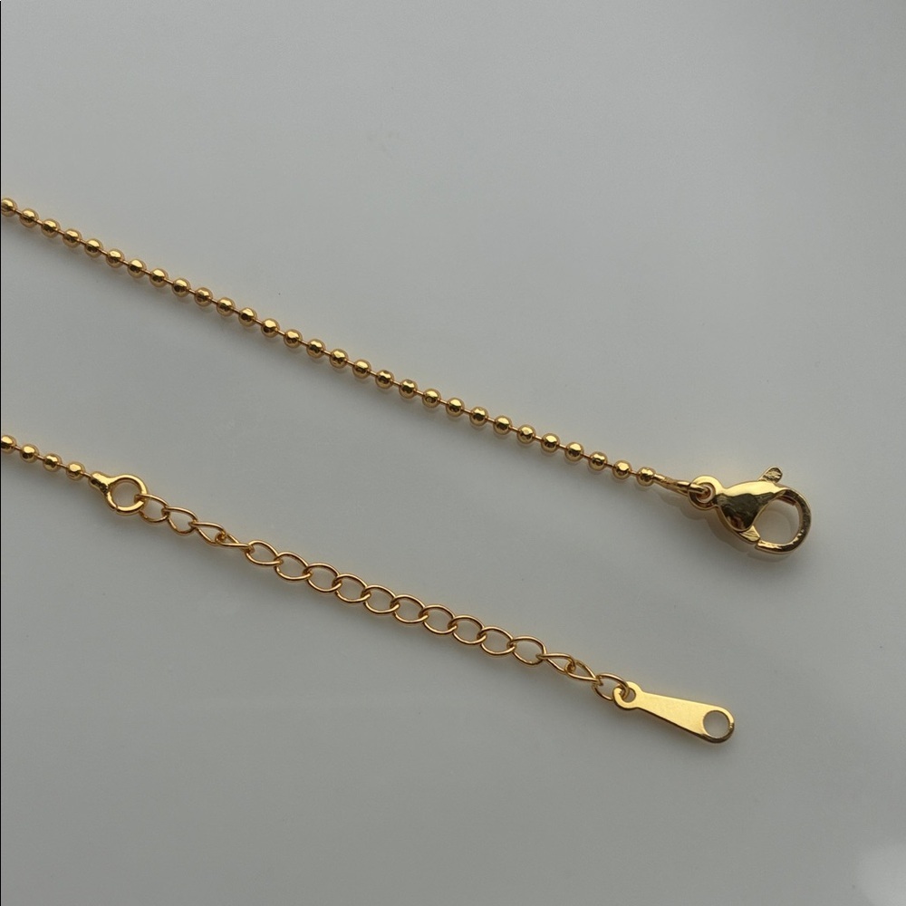 Gold-Plated Christmas Bell Pendant with Freshwater Pearl| Christmas jewelry gift - Picture 7 of 8